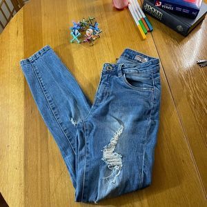 #23 Girls distressed skinny blue jeans by Only